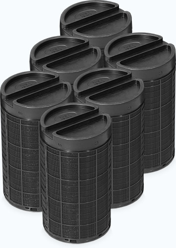 SmogBox - innowacyjny filtr antysmogowy skutecznie filtrujący pyły zawieszone PM1, PM2.5 i PM10, jak również typowe zapachy wchodzące w skład smogu i dymów - Kasety z węglem aktywowanym