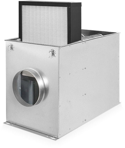 SmogBox - innowacyjny filtr antysmogowy skutecznie filtrujący pyły zawieszone PM1, PM2.5 i PM10, jak również typowe zapachy wchodzące w skład smogu i dymów - Obudowa z wysuniętym filtrem